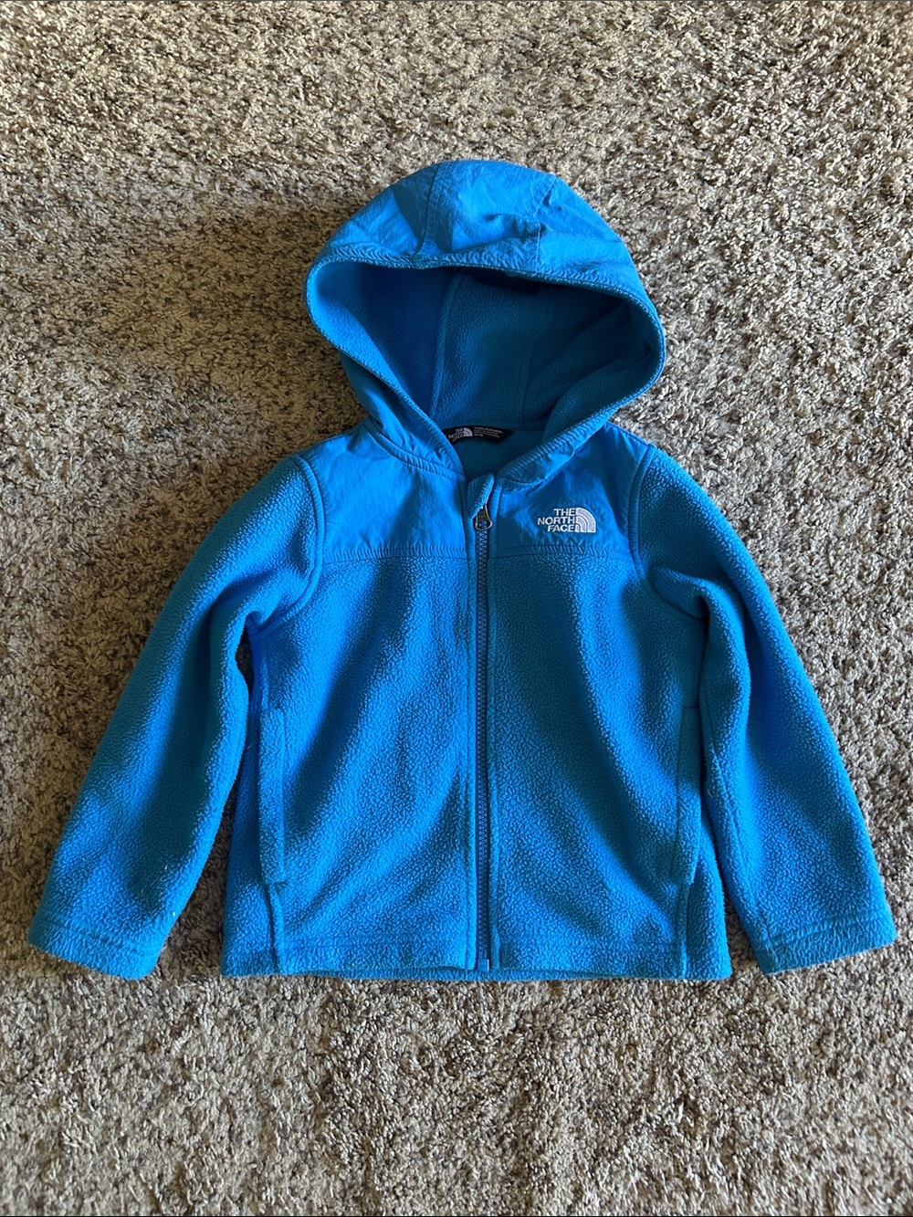 The North Face Kids' Bright Blue Hooded Fleece Jacket
